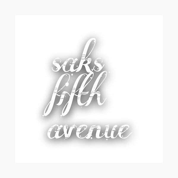 Saks fifth avenue Sticker for Sale by YAZEEDBASH