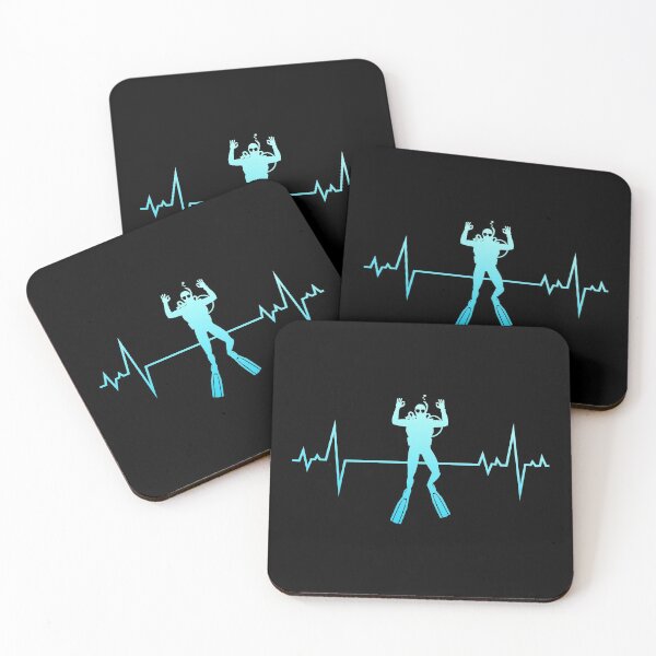 Item preview, Scuba Diving Diver Dive Swimming Heartbeat designed and sold by CuteDesigns1.