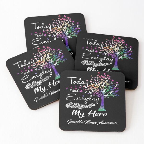 Item preview, Invisible Illness Awareness Today and Everyday I Support My Hero designed and sold by ElizabethS809.