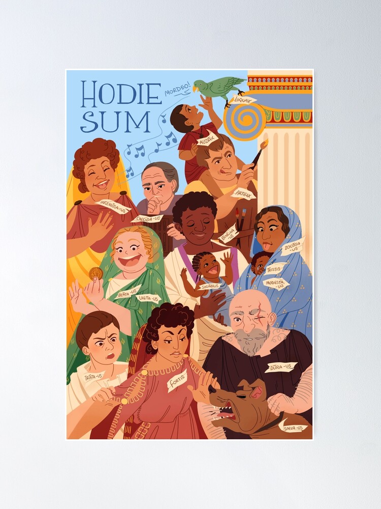 Alternate view of Hodie Sum - Latin Language Learning Poster