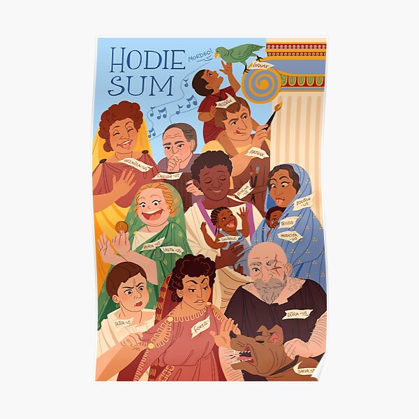 Hodie Sum - Latin Language Learning Poster