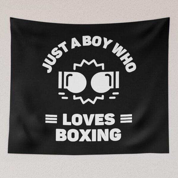 Item preview, Just a boy who loves boxing designed and sold by TheGreenGoat.