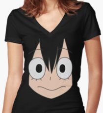 Tsuyu Asui Women's Fitted V-Neck T-Shirt