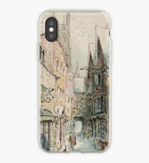 Beatrix Potter old English Street Illustration iPhone Case
