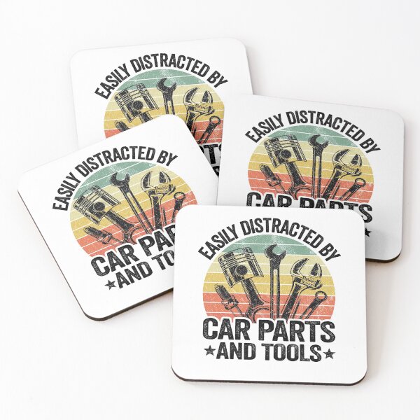 Item preview, Easily Distracted By Car Parts And Tools Funny Mechanic designed and sold by Stronzi.