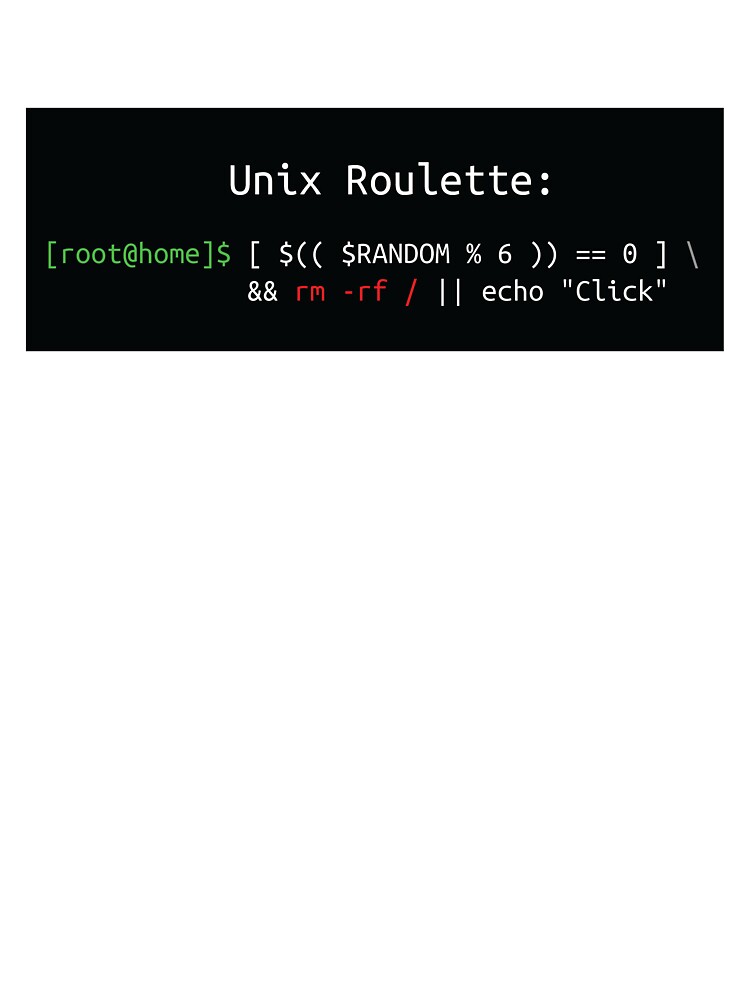 Unix Roulette Baby One Piece By Sciencyshtuff Redbubble