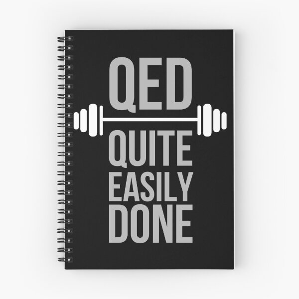 Item preview, QED Quite Easily Done Awesome Sarcastic Funny Maths Quote designed and sold by Digital Lama Creations.