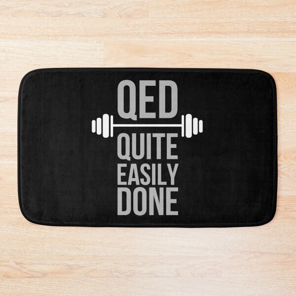 Item preview, QED Quite Easily Done Awesome Sarcastic Funny Maths Quote designed and sold by Digital Lama Creations.