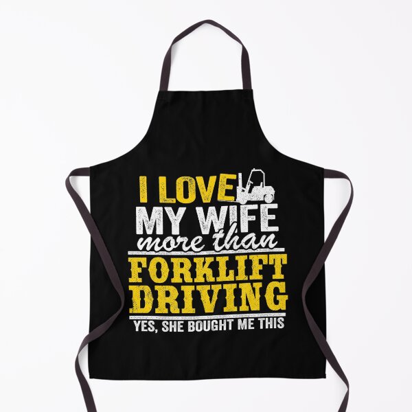 Item preview, I Love My Wife Funny Forklift Operator Driver Gift Dad Husband designed and sold by Stronzi.