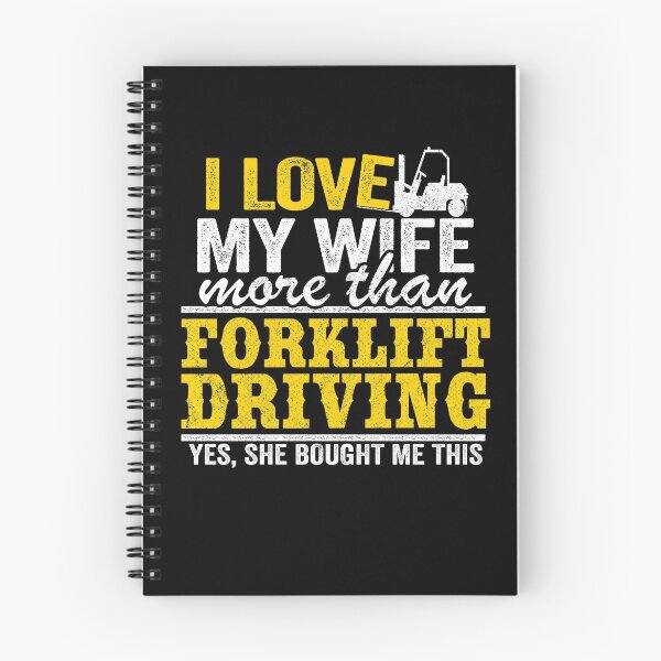 Item preview, I Love My Wife Funny Forklift Operator Driver Gift Dad Husband designed and sold by Stronzi.