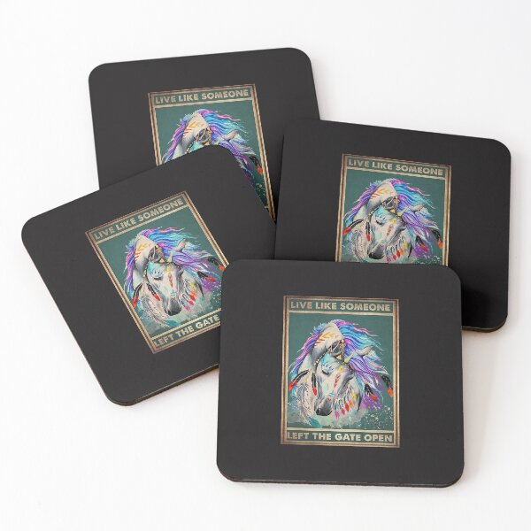 Item preview, Native Horse Live Like Someone Left The Gate Open designed and sold by SamYMay.