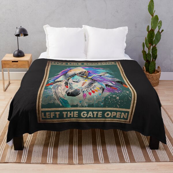 Item preview, Native Horse Live Like Someone Left The Gate Open designed and sold by SamYMay.