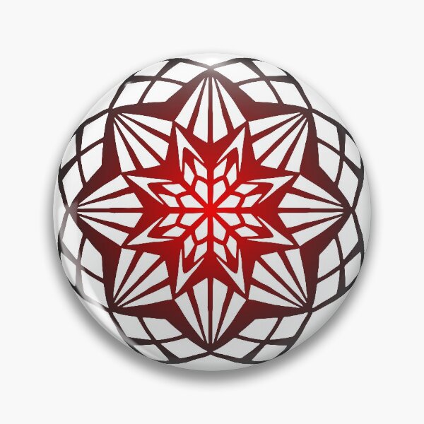 Item preview, M12 Red Gradient Geometric Mandala designed and sold by Ingrid Kumar.