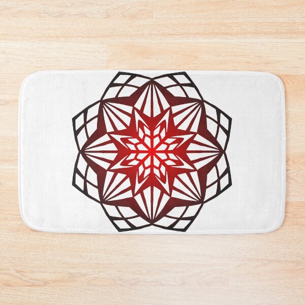 Item preview, M12 Red Gradient Geometric Mandala designed and sold by Ingrid Kumar.