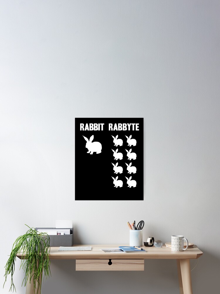 Funny Rabbit Rabbyte Programmer Computer Humor 