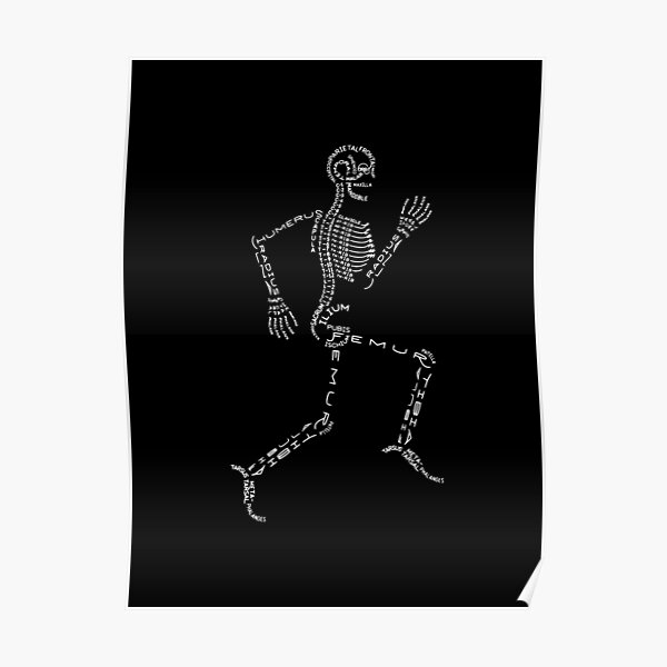 El esqueleto corriendo Póster