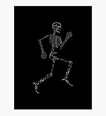 The running skeleton Photographic Print