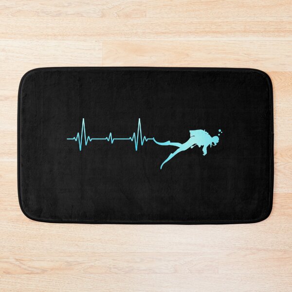 Item preview, Scuba Diving Diver Dive Swimming Swimmers Heartbeat designed and sold by CuteDesigns1.