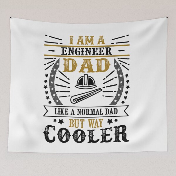 Item preview, Engineer father day quote and saying designed and sold by WearWolfDesigns.