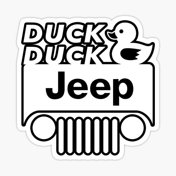 Duck Duck Jeep Stickers | Redbubble