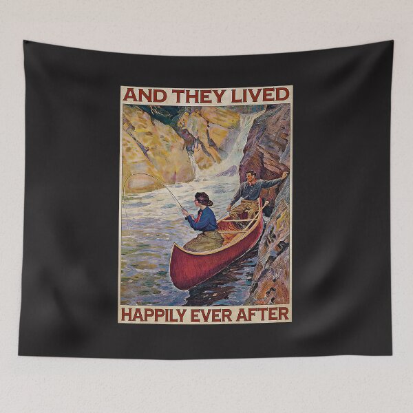 Item preview, River Fishing Partner They Lived Happily Ever After  designed and sold by SamYMay.