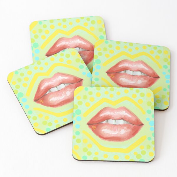 Item preview, Beautiful fashion lips. Sweet lovely sexy cute kiss. designed and sold by RukkiZukkiArt.