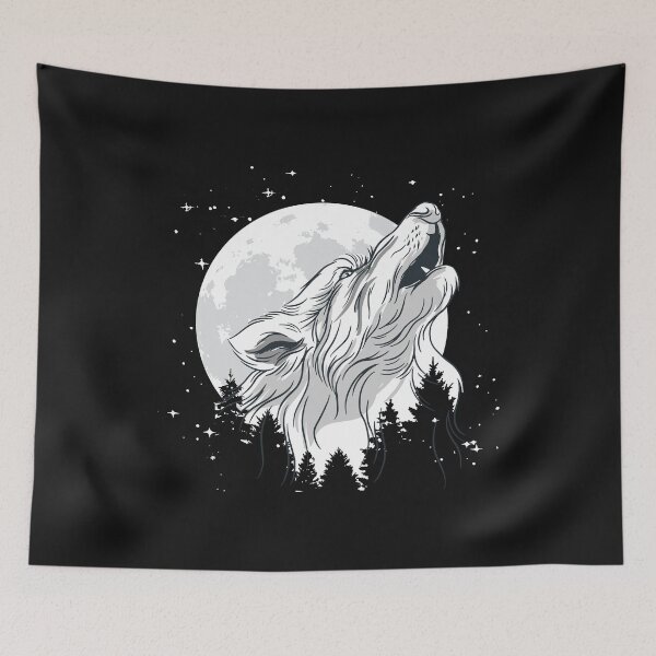 Item preview, Howling wolf full moon designed and sold by DerSenat.