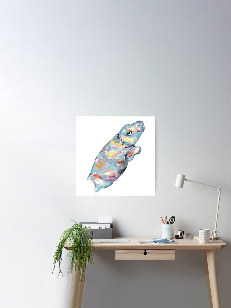 Orca whale in martini glass watercolor  Sticker for Sale by Maryna Salagub
