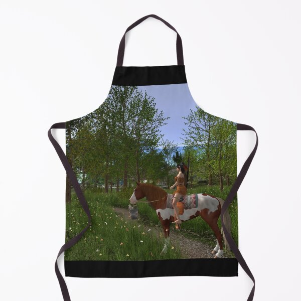Item preview, indian lady on a horse in a park designed and sold by The Poette.