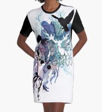 EXPECTO PATRONUM HEDWIG WATERCOLOUR Graphic T-Shirt Dress