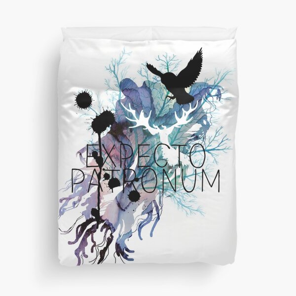 EXPECTO PATRONUM HEDWIG WATERCOLOUR Duvet Cover