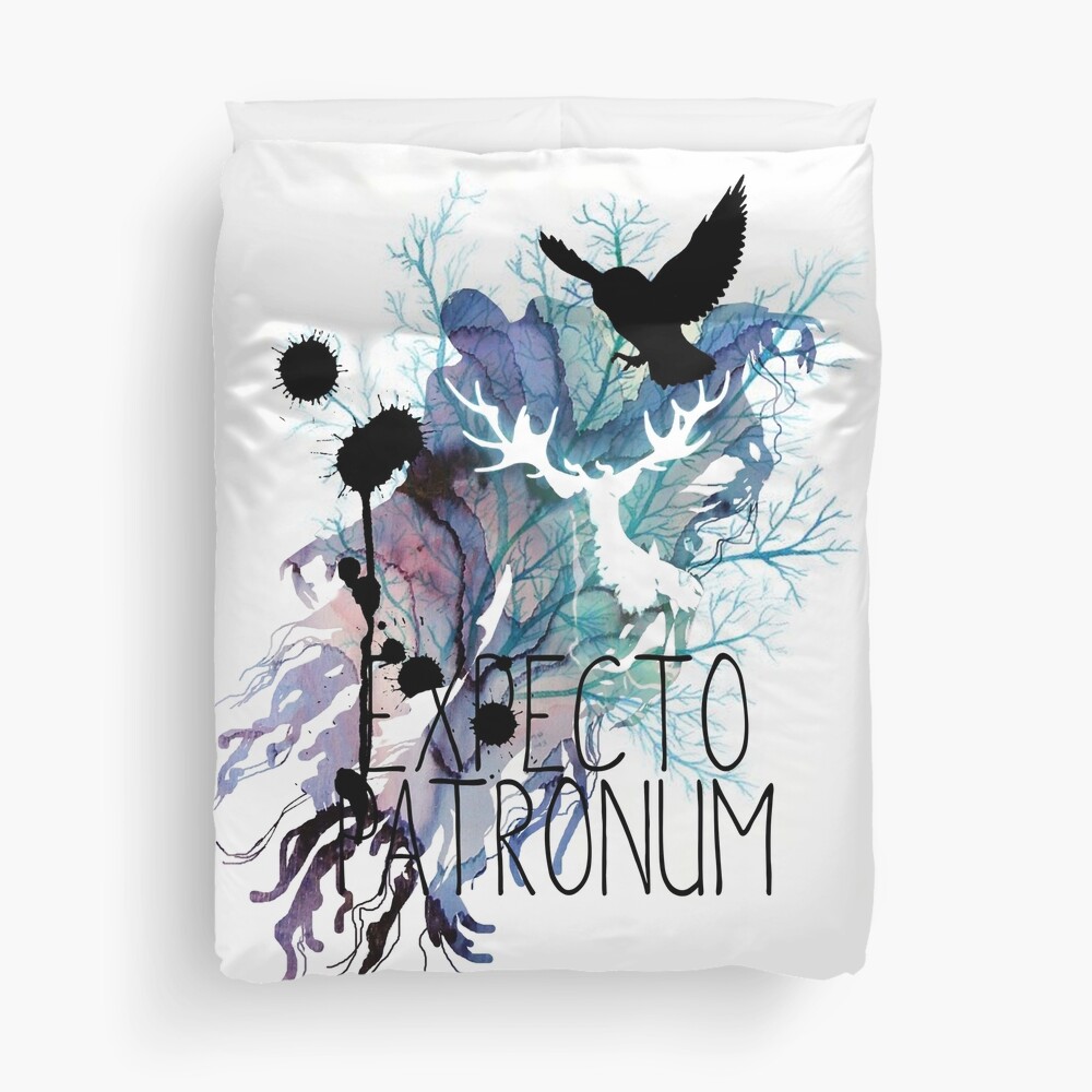 EXPECTO PATRONUM HEDWIG WATERCOLOUR 2 Duvet Cover