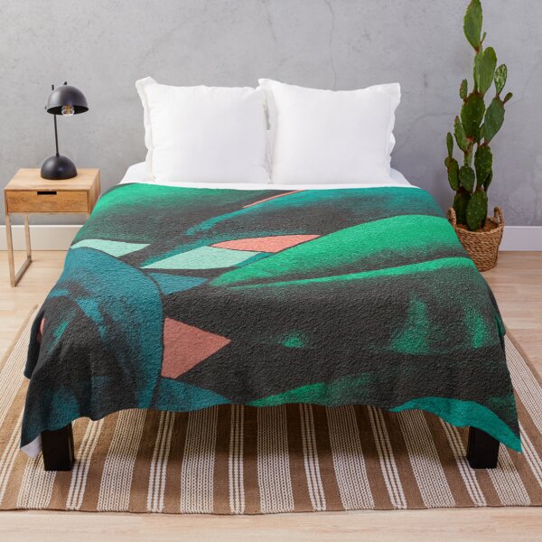 Item preview, Imaginary Jungle - Whimsical Leaves Pattern in Bold Greens with Pink Accents designed and sold by Georgia Mizuleva.