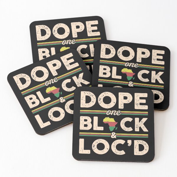 Item preview, Dope Black and Loc'd Dreadlocks Hair African American Dashiki Style Funny Gift designed and sold by alenaz.