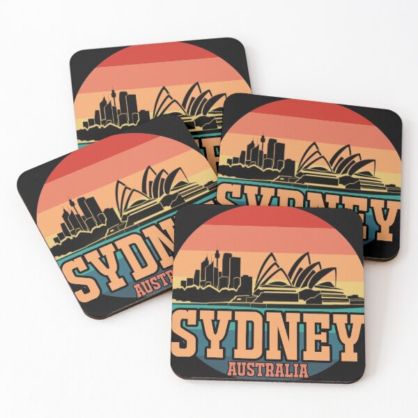 Item preview, Retro Sunset Sydney Australia designed and sold by DynastyArt.