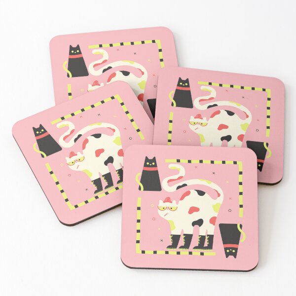 Item preview, Vivid Cats in Magic Pink designed and sold by GUDIJA.