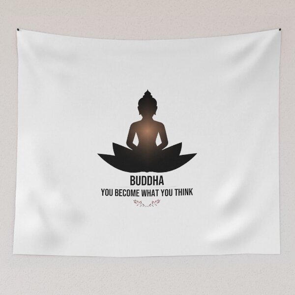 Item preview, Buddha Says You Become What You Think Spiritual Meditation Yoga Gift designed and sold by Digital Lama Creations.