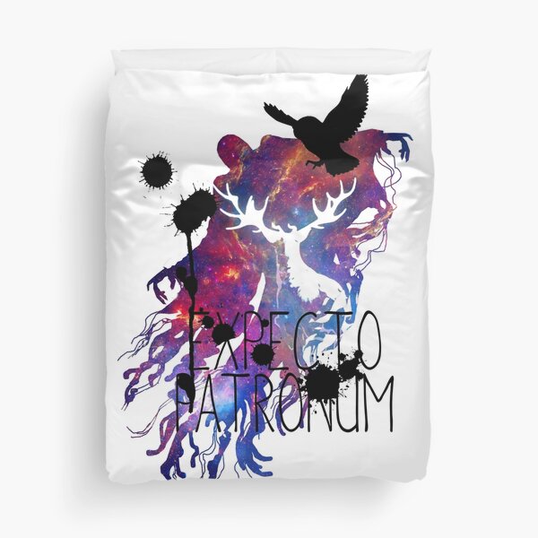 EXPECTO PATRONUM HEDWIG GALAXY Duvet Cover
