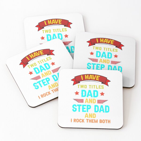 Item preview, Funny Father's Day Quotes :I Have Two Titles Dad And Step Dad I Rock Them Both designed and sold by Raminovitch.
