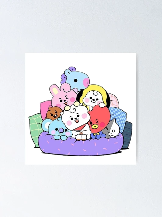 bts  bt21 tinytan グッズ　バンバンコン　シーグリ　ポスター BTS x McDonald's TinyTAN Happy Meal Promotional Poster 2025 “RARE