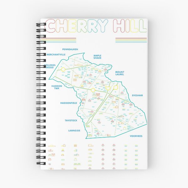 Item preview, Cherry Hill Map designed and sold by Plasmic Studio.