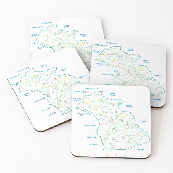 Item preview, Cherry Hill Map designed and sold by Plasmic Studio.