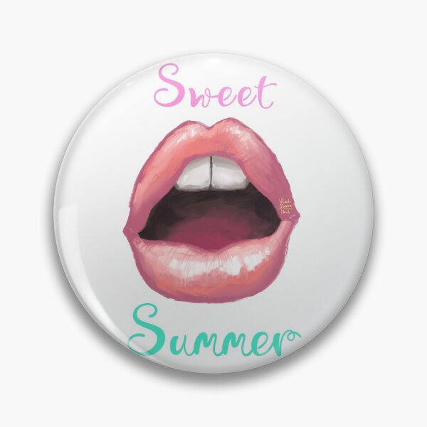 Item preview, Beautiful fashion lips. Sweet lovely sexy cute summer kiss. designed and sold by RukkiZukkiArt.