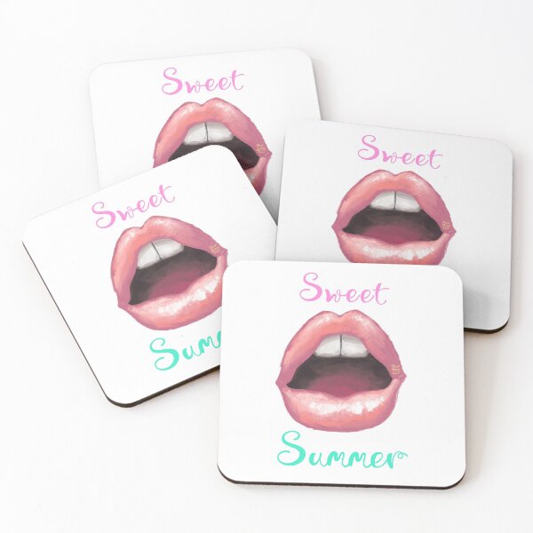 Item preview, Beautiful fashion lips. Sweet lovely sexy cute summer kiss. designed and sold by RukkiZukkiArt.