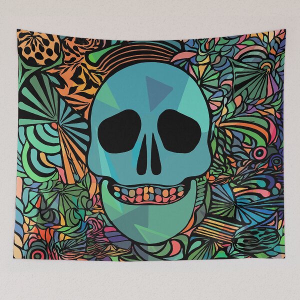 Item preview, Colored Skull designed and sold by TasAlex.