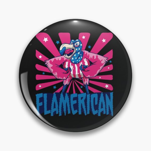 Artikelvorschau, Flamerican Flamingo Independence Day, Flamingos amerikanische Patrioten entworfen und verkauft von T. MINISTRY.