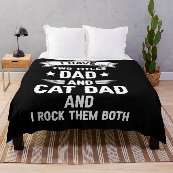 Item preview, Funny Father's Day Quotes :I Have Two Titles Dad And Cat Dad I Rock Them Both designed and sold by Raminovitch.