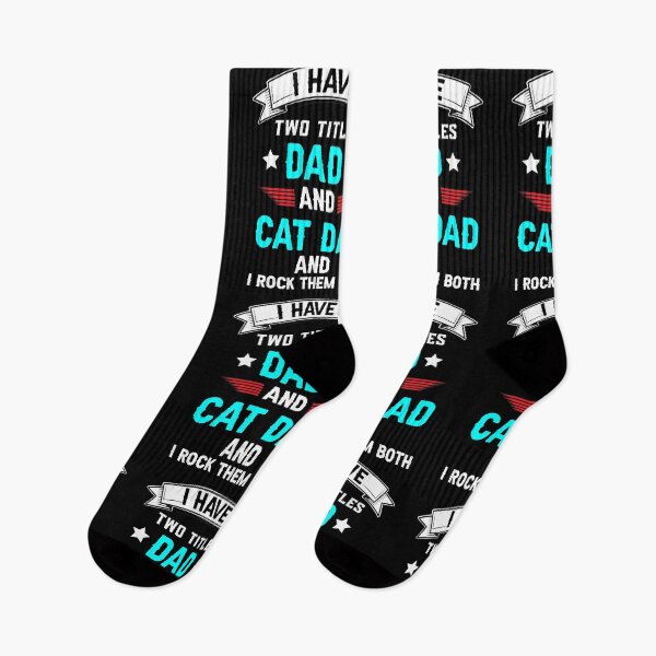Item preview, I Have Two Titles Dad And Cat Dad I Rock Them Both fathers day sayings 2021 designed and sold by Raminovitch.