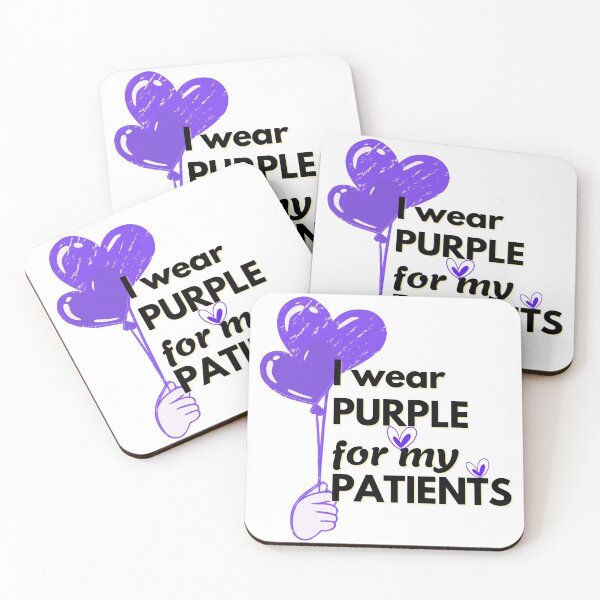 Item preview, I Wear Purple for my patients - Disease awareness designed and sold by deeloutshirts.