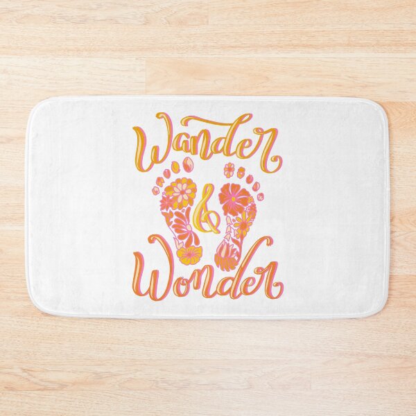 Item preview, Walking Barefoot Pink Flowers Wander & Wonder Nature Hand Drawn Feet Design designed and sold by DoubleBrush.
